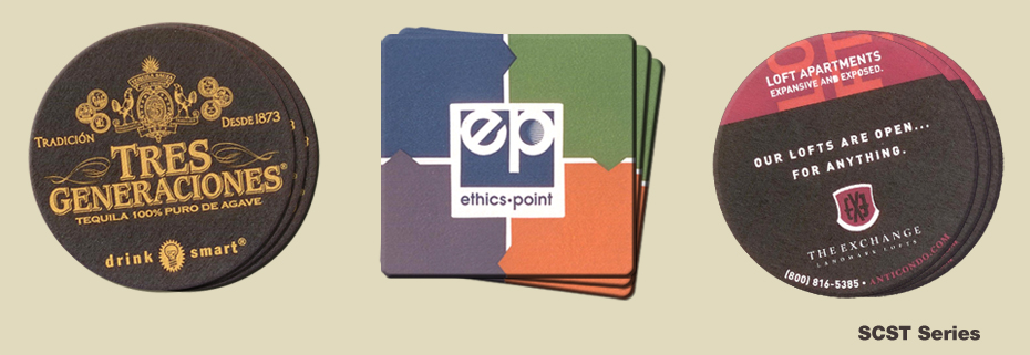 custom logo bar, restaurant and promotional coasters